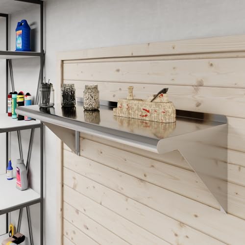 36" Long X 14" Deep Stainless Steel Wall Shelf