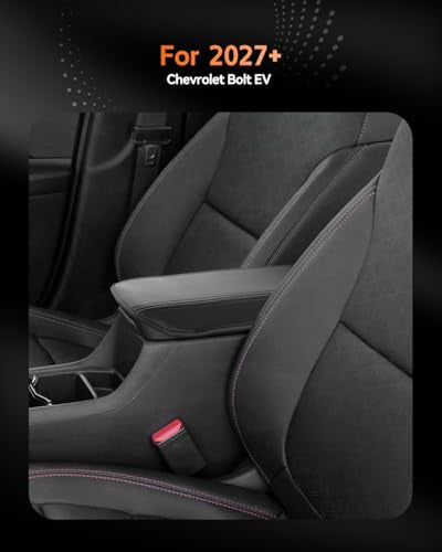for 2027 Chevrolet Bolt EV Center Console Cover Armrest Box Cover for 2027+ Chevy Bolt EV