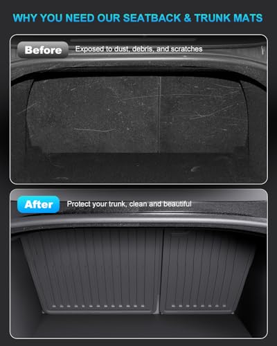 2nd Row Seatback Protector Compatible with Tesla Model 3 2018