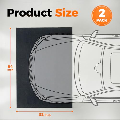 2 Pack Heavy Duty Oil Spill Mat