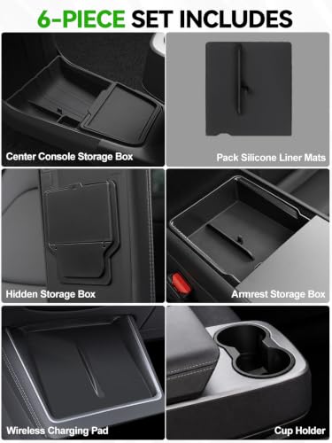Center Console Organizer for 2025 2026 Tesla Model Y Standard