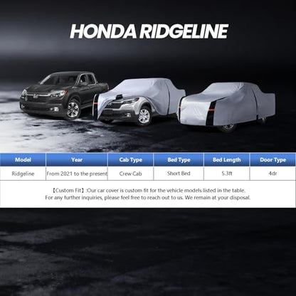 Multi Layer Honda Ridgeline Truck Cover