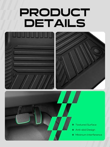 Automotive Floor Mats for Chevy Traverse 2018 (3 Count)