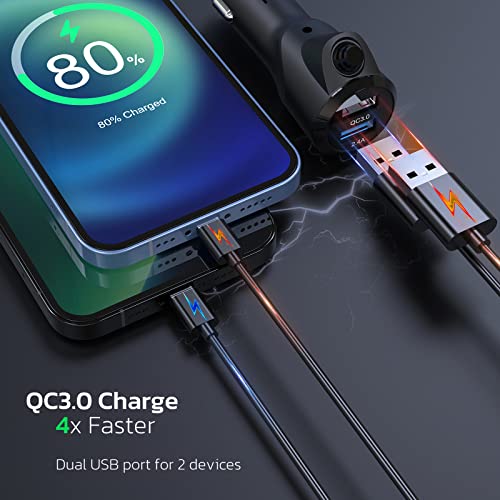 Bluetooth Car Adapter with Large Color Screen