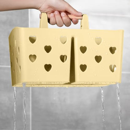 Portable Shower Caddy Plastic Shower Basket Organizer with Handle