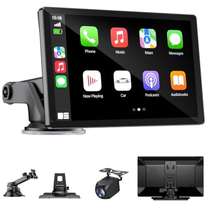 9" Wireless Apple Carplay Screen for Car & Android Auto with Backup Camera