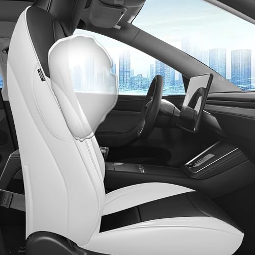 Leather Seat Covers for Tesla Model Y Juniper 2025 2026 Full Set