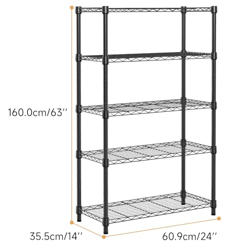 1250 lbs Storage Shelving Utility Shelving Unit 5 (5 Count)