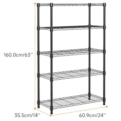 1250 lbs Storage Shelving Utility Shelving Unit 5 (5 Count)