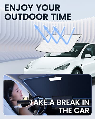 Windshield Shade Custom Fit for Nissan Frontier 2022 2023 2024 2025 2026 Car Accessories Sun Shade Front Windshield Sun Visor Foldable Thicker 5