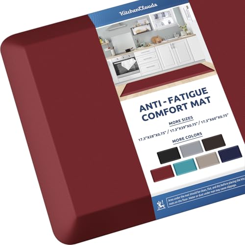 0.8" Thick Kitchen Mat Cushioned Anti Fatigue Rug Comfort Floor Mats