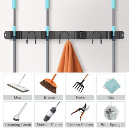 Broom Holder Wall Mount (2 Count)
