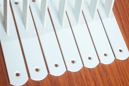 8 Pack L11 x H 8" White Heavy Duty Shelf Brackets with Screws Metal Shelf Brackets Shelf Support Angle Brackets for Shelves L Brackets Heavy Duty Floating Shelf (8 Count)
