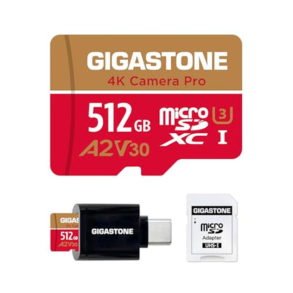 5 Yrs Free Data Recovery] Gigastone 512GB Micro SD Card