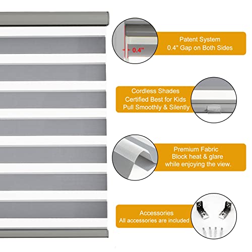 Cordless Zebra Blinds for Windows