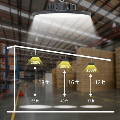 250W UFO High Bay LED Shop Lights (6 Count)