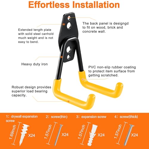12 Pack Garage Hooks Heavy Duty
