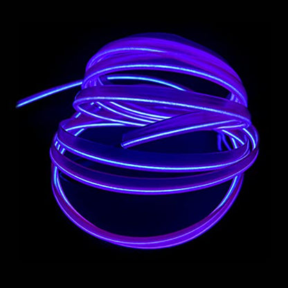 El Wire Purple Interior Car LED Strip Lights