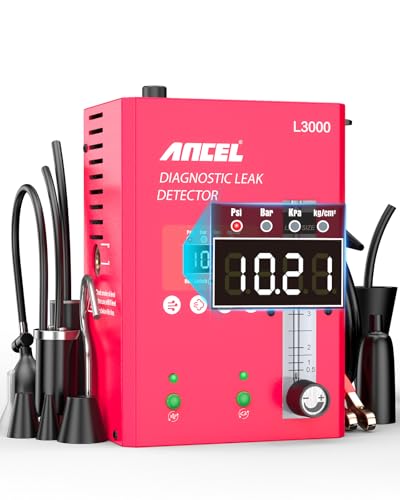 L3000 Digital Automotive Smoke Leak Detector with LED Pressure Gauge
