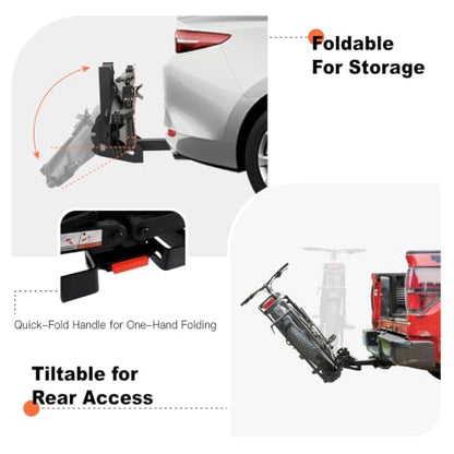 Single Ebike Rack for Tow Hitch