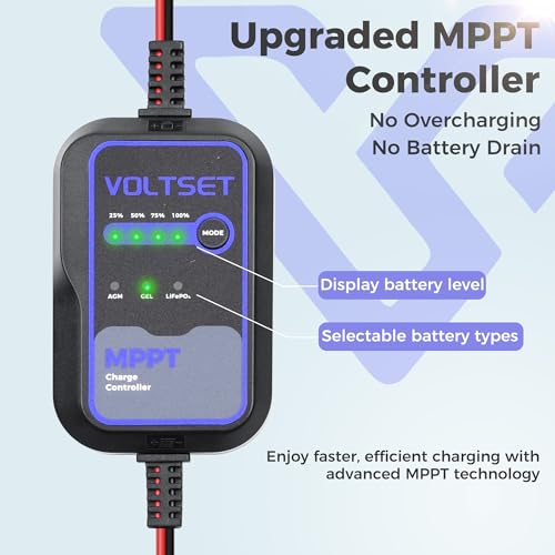 30W 12V Solar Panel Battery Charger Trickle Maintainer Kit