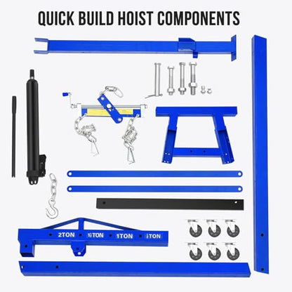 2 Ton Hydraulic Engine Hoist with Lever Stabilizer
