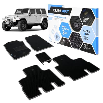 All Weather Car Floor Mats Compatible with Jeep Wrangler 2014