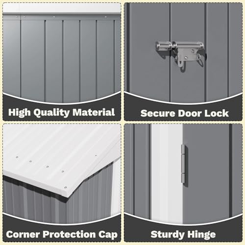 8×6FT Outdoor Storage Shed