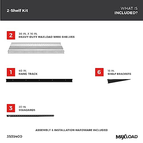 Heavy Duty Wall Shelf Kit for Garage