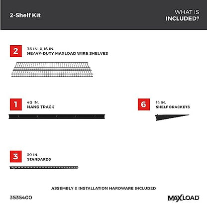 Heavy Duty Wall Shelf Kit for Garage
