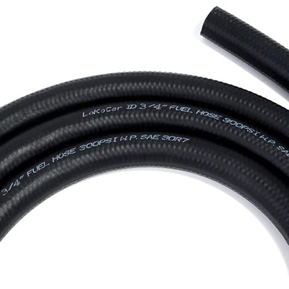 Rubber Fuel Hose Line Push Lock 3 (5 Foot)