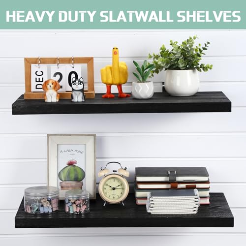 Wooden Floating Shelves for Wall Set of 4 (4 Count)