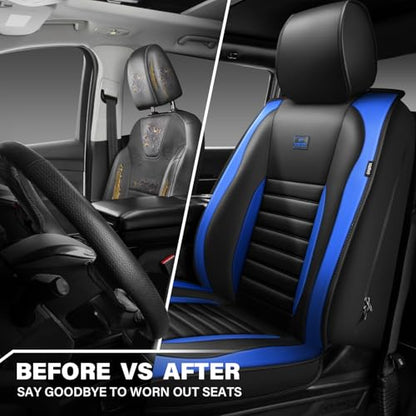 Nappa Leather Car Seat Covers Front Seats