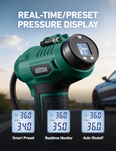 Cordless Tire Inflator Portable Air Compressor 160PSI 12VDC Battery