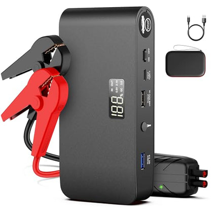 4000A 12V Car Battery Jump Starter 16000mAh for Car Boat Lawnmower