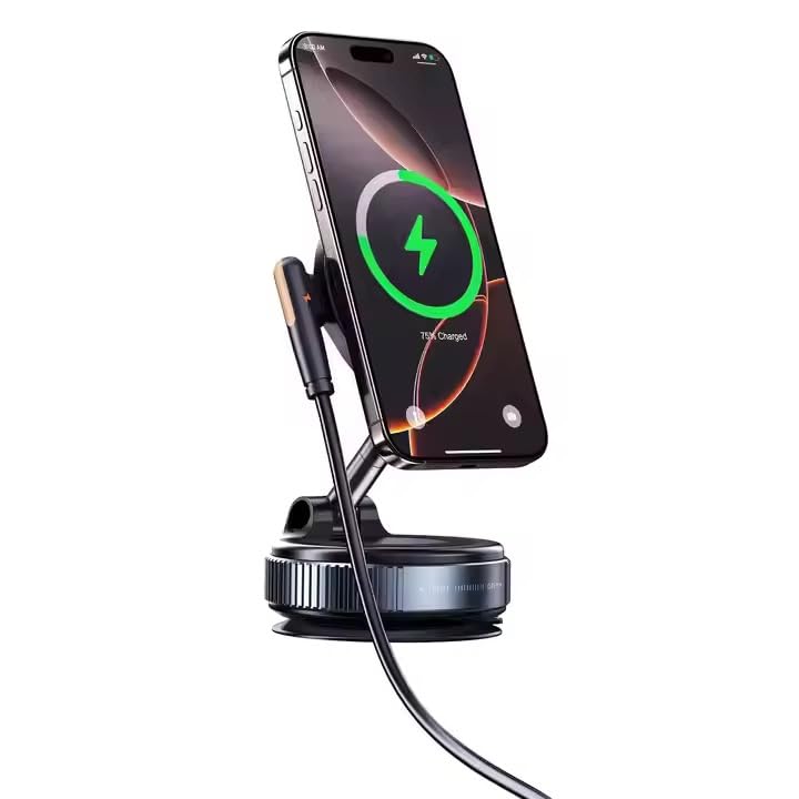 Vacuum Magnetic Phone Holder for Car 360° Adjustable Magsafe Car Mount