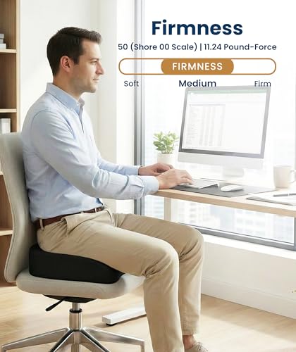 Doctor Recommended Memory Foam Seat Cushion for Office Chairs & Car