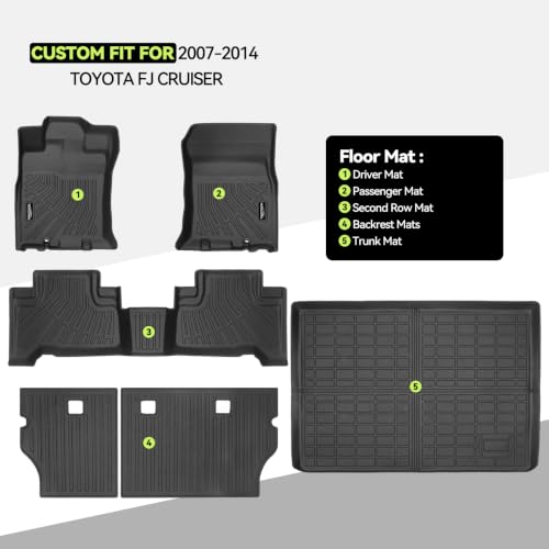 All Weather TPE Floor Mat Set for 2007