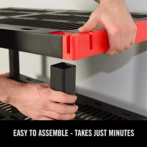 Craftsman 4 Tier Heavy Duty Plastic Storage Shelves