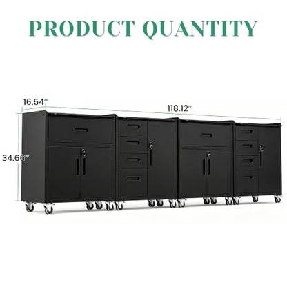 Garage Tool Cabinet Set (4 Count)