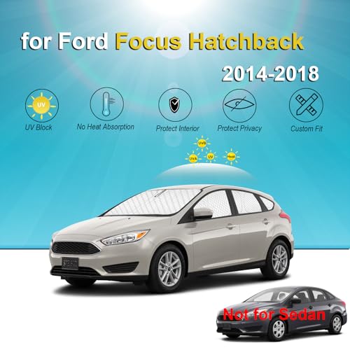 8pcs Thicken Sun Shade for Ford Focus Hatchback 2014