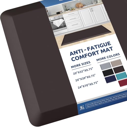 0.8" Thick Kitchen Mat Cushioned Anti Fatigue Rug Comfort Floor Mats