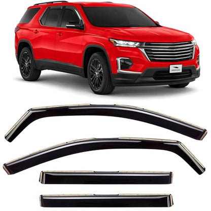 in Channel Extra Durable Rain Guards for ChevyTraverse 2018