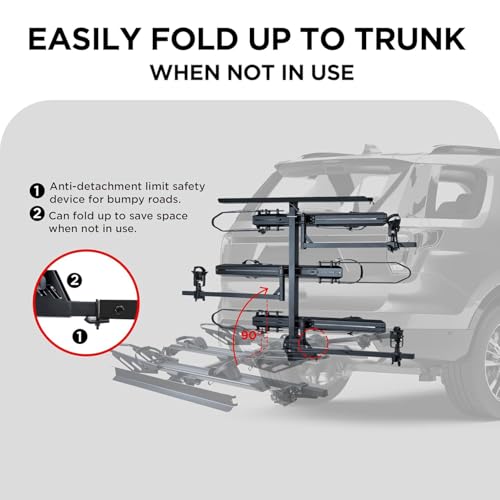 RokRack T One EBike Rack with Ramp for 3 Bikes (3 Count)
