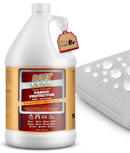 Extra Strength Fabric Protector Spray Prevents Stains and Repels Liquids. SoftClad Guards Furniture (128 Fl Oz)