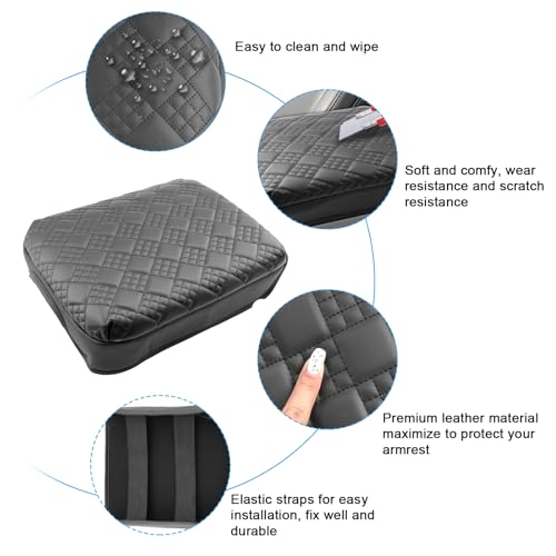 for 2023 2024 2025 2026 Ford F250 Super Duty Armrest Cover Pad for 2025 2026 Ford F250 Accessories 2025 2026 F250 Center Console Cover Middle Console Cover w