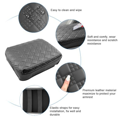 for 2023 2024 2025 2026 Ford F250 Super Duty Armrest Cover Pad for 2025 2026 Ford F250 Accessories 2025 2026 F250 Center Console Cover Middle Console Cover w