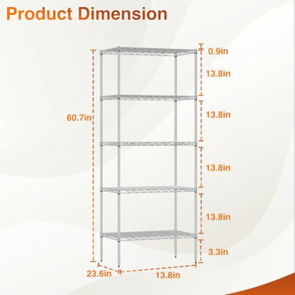 5 Tier Wire Shelf