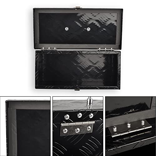 16 Inch Aluminum Tool Box 5 Bar Tread ToolBox for Truck Bed Car Outdoor