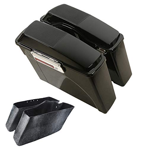 Vivid Black Hard Saddle Bags Speaker Lid Key Compatible with 1994